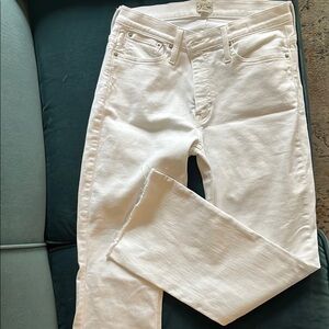 J. Crew Crisp White Ankle Jeans